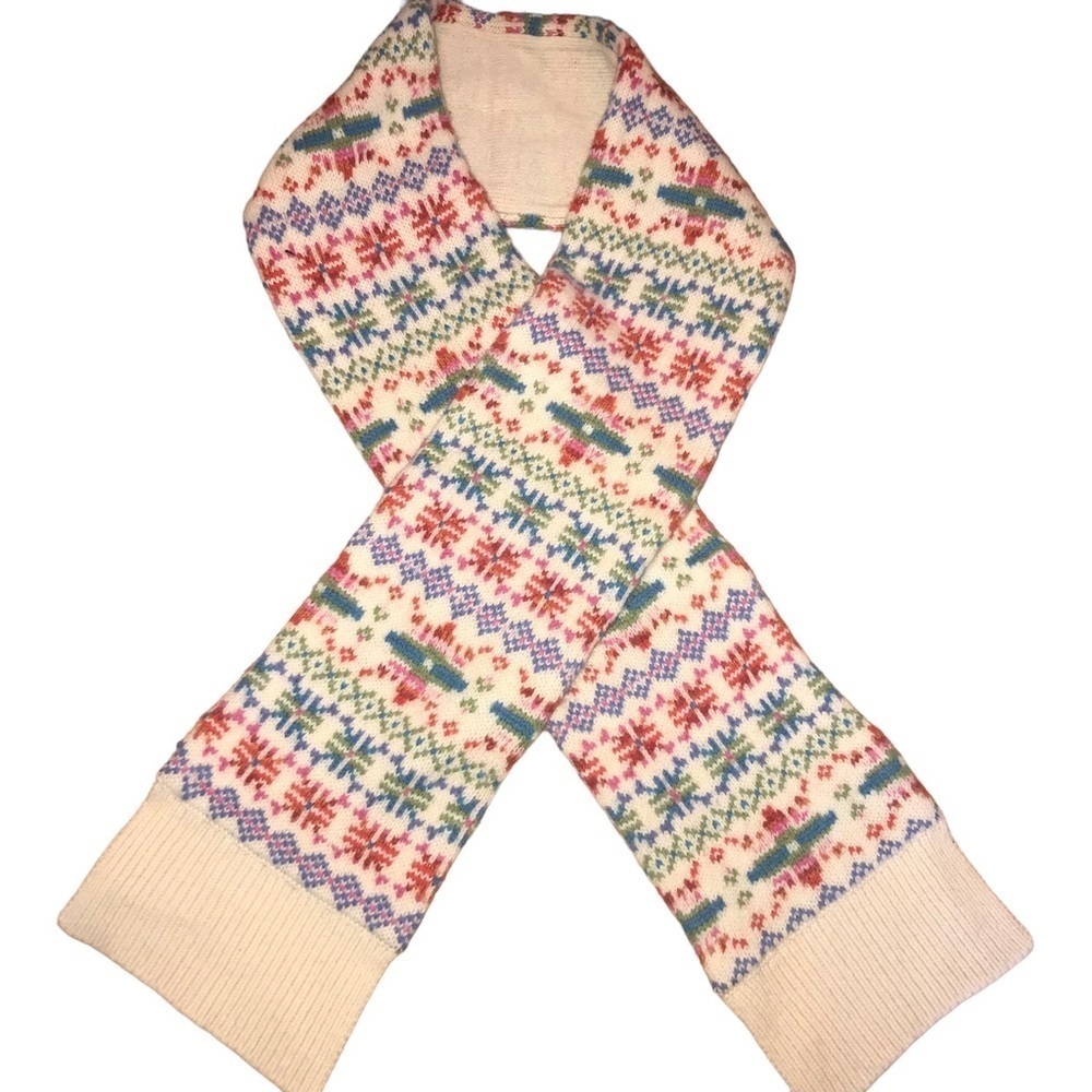 NWT Gap Kids Wool Multicolor Knit Scarf